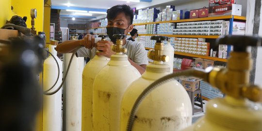 Pastikan Stok, Polisi Cek Oksigen untuk Pasien Covid-19 di RS Pekanbaru