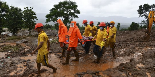 Hujan Lebat Picu Banjir dan Longsor di India, 125 Orang Tewas