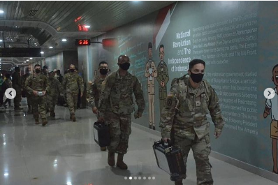 potret kedatangan tentara amerika di indonesia