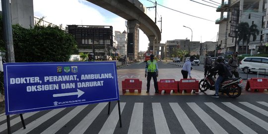 Begini Kondisi Jalanan Jakarta di Hari Pertama Perpanjangan Kedua PPKM Level 4
