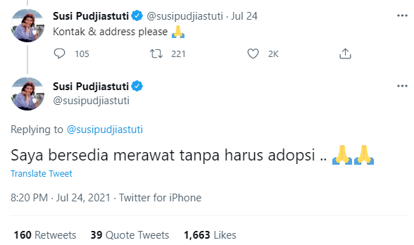 kisah pilu vino bikin hati susi pudjiastuti tersayat