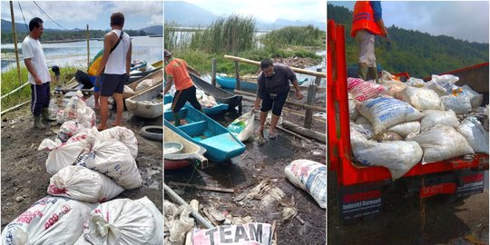 Semburan Belerang di Danau Batur Bali Belum Berhenti, Kematian Ikan Capai 70 Ton