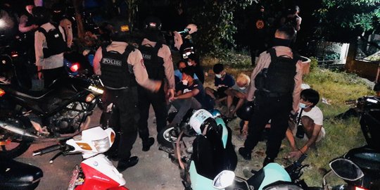 Polisi Bubarkan Balap Liar di Solo, 16 Pemuda dan 11 Motor Diamankan