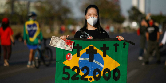 Puluhan Ribu Warga Brasil Demo Buruknya Penanganan Covid Presiden Jair Bolsonaro