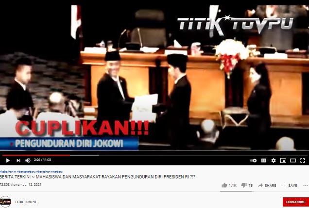 hoaks video presiden jokowi mengundurkan diri