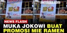 VIDEO: Warung Mie Ramen di Garut Pasang Muka Jokowi Buat Promosi