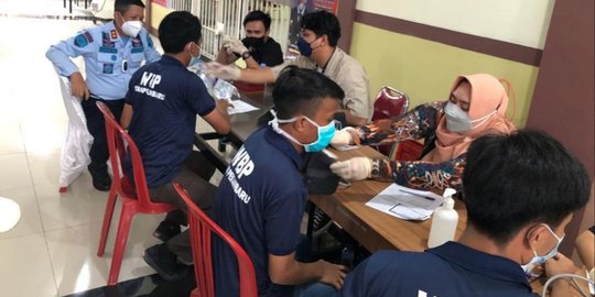 1.000 Napi di Pekanbaru Jalani Vaksinasi Covid-19