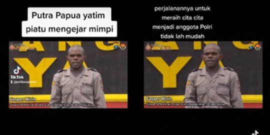 Perjuangan Yatim Piatu dari Papua Kalahkan Sulitnya Hidup, Kini Sukses Jadi Polisi