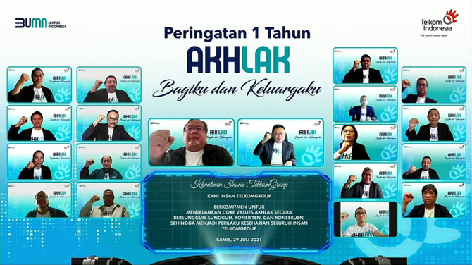 telkom group canangkan komitmen nilai akhlak demi akselerasi digital indonesia
