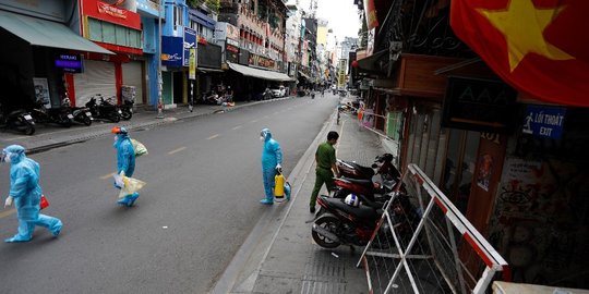 Tujuh Hari Berturut Kasus Covid-19 Harian Tembus 6.000, Vietnam Perpanjang Lockdown