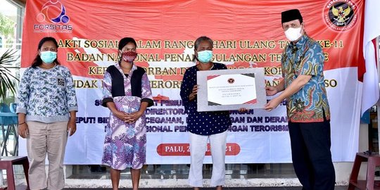 BNPT Gelar Bakti Sosial untuk Korban dan Keluarga Korban Terorisme di Sigi dan Poso