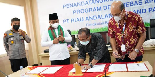 15 Desa di Pelalawan Jaga Desa dari Kebakaran Hutan dan Lahan