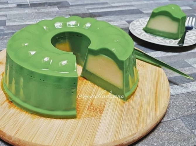 resep puding durian