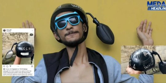 Bantu Warga Terdampak PPKM, Youtuber Medan Lelang Helm Antik