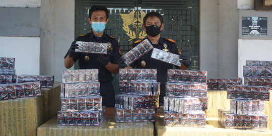 Bea Cukai Gresik Amankan 560 Ribu Batang Rokok Ilegal Dalam Dua Penindakan