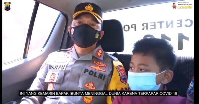 kedua orang tuanya meninggal dunia bocah ini diangkat jadi anak kapolres sukoharjo