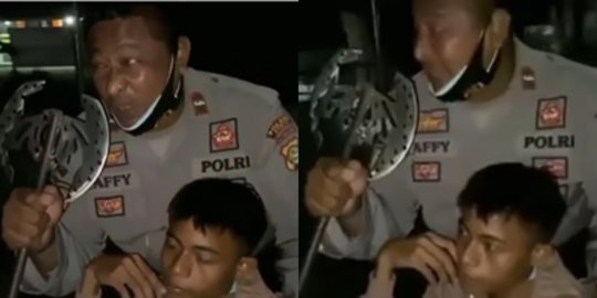 Bikin Resah, Akhirnya Polisi Mengamankan Aksi Wiro Sableng dan Menyita Kapak Saktinya