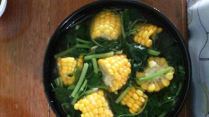 resep sayur bening bayam