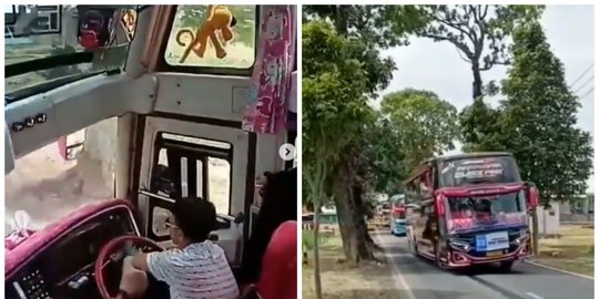 Viral Penumpang Kegirangan Naik Bus Ugal Ugalan Di Kuningan Begini Kronologinya Halaman 2 0230