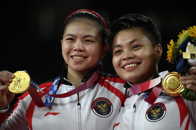 apriyani rahayu dan greysia polii sukses memperebutkan emas di olimpiade tokyo 2020