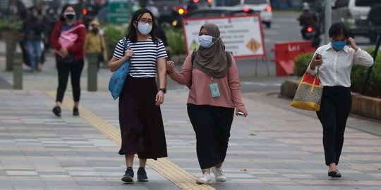 BPS Catat Mayoritas Masyarakat Baru Gunakan 1 Masker Selama PPKM Darurat