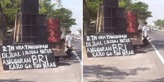 Sepi Job, Pengusaha Sound System Ini Lelang Peralatannya di Pinggir Jalan