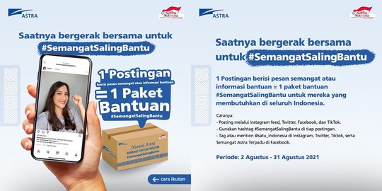 #SemangatSalingBantu: Cara Astra Ajak Masyarakat Rayakan HUT ke-76 Kemerdekaan RI