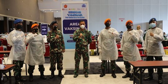 TNI dan Walubi Gelar Vaksinasi Dosis Kedua di JIEXPO Kemayoran, Sasar 150 Ribu Orang