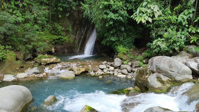hilangkan penat begini serunya berwisata ke sungai lau mentar di deli serdang
