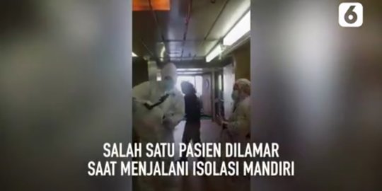 Dibantu Nakes, Pasien Covid-19 Ini Dilamar Kekasih saat Isoman di Atas Kapal Apung