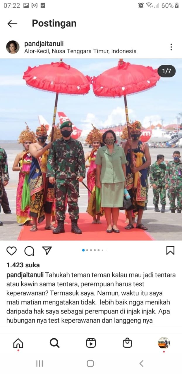 Cerita Istri Jenderal TNI Diminta Tes Keperawanan Sebelum Nikah,  Mati-matian Menolak