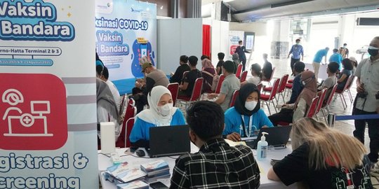 Sentra Vaksinasi di Bandara Soekarno Hatta Ditargetkan 14 Ribu Dosis