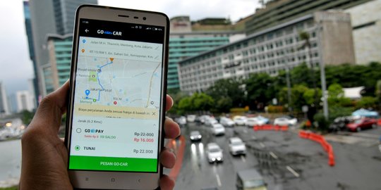 Taksi Online Kena Aturan Ganjil Genap di Jakarta