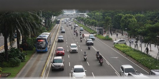 Hari Pertama Ganjil Genap, Lalu Lintas Jakarta Terpantau Lancar