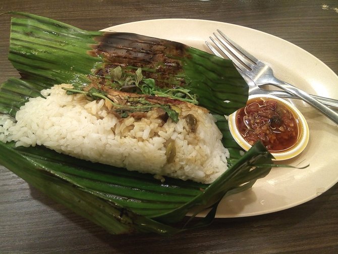 ilustrasi nasi bakar