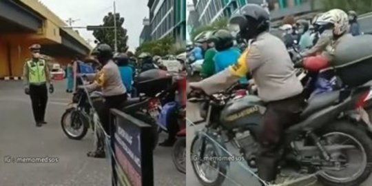 Sesama Polisi Ribut di Pos Penyekatan, Polwan Kesal 'Jangan Kurang Ajar Kau'