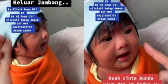 Viral Bayi Baru Lahir Langsung Miliki Rambut Tebal dan Jambang, Ganteng Banget