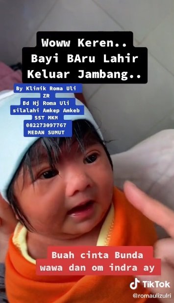 viral bayi baru lahir ganteng banget