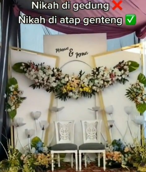 viral video pelaminan di atas atap genteng warga heboh soal grebek