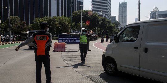 Polisi Pertimbangkan Tilang Pelanggar Ganjil Genap saat PPKM Level di Jakarta