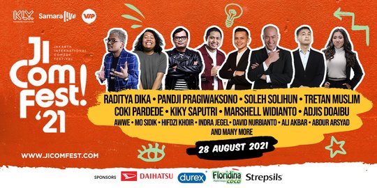 Raditya Dika dan Pandji Pragiwaksono Bakal Semarakkan Jicomfest 2021