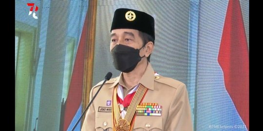 Jokowi: Pramuka Harus Menjadi Pelopor Protokol Kesehatan dan Vaksinasi Covid-19