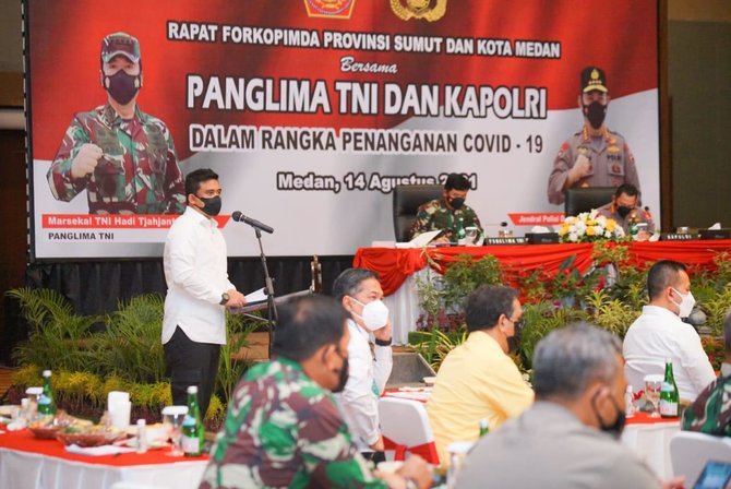 di hadapan panglima tni kapolri bobby nasution paparkan strategi penanganan covid 19