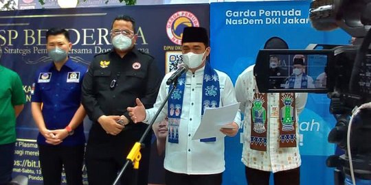 Wagub DKI Apresiasi GP Nasdem Gelar Donor Plasma Konvalesen saat Stok Menipis