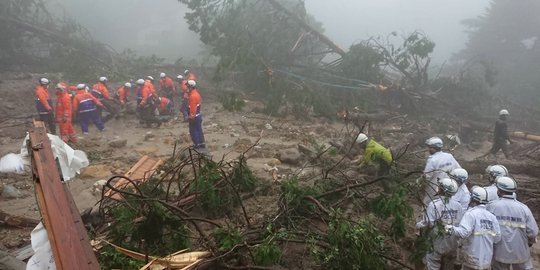 Hujan Lebat Sebabkan Banjir dan Longsor di Jepang