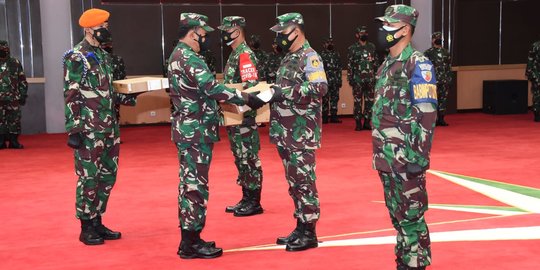 Panglima TNI Mutasi dan Promosi Jabatan 11 Pati AD, 3 Pati AL dan 7 Pati AU
