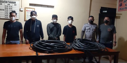 Dua Buronan Pencuri Kabel Pertamina Ditangkap di Samarinda