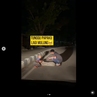 pria ini kaget ketemu anak kecil tidur di jalan