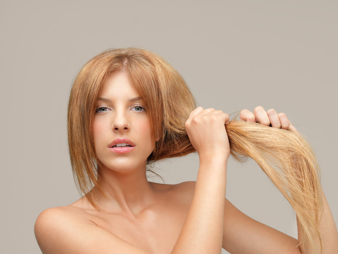 ilustrasi rambut kering