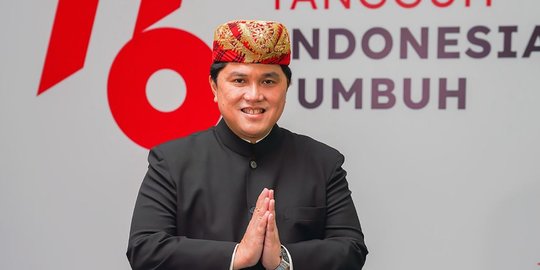 Erick Thohir Bangga Presiden Jokowi Pakai Baju Adat Lampung di HUT ke-76 RI